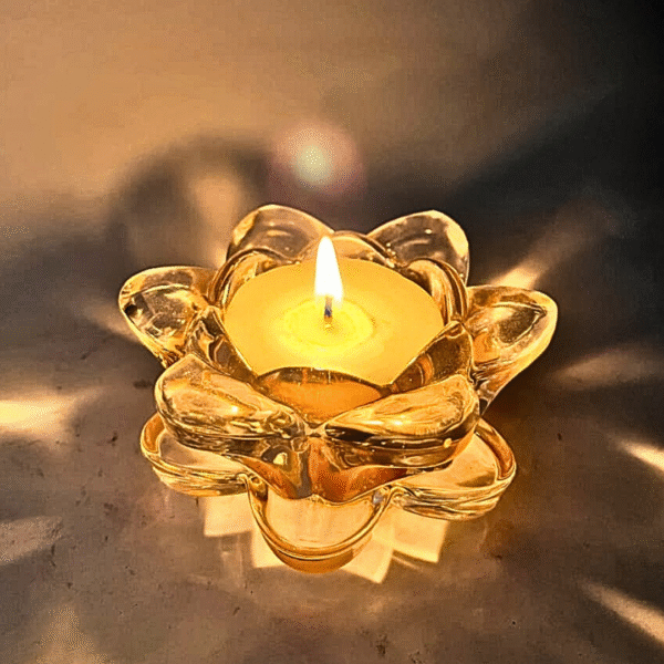Serene Bloom Crystal Candle - Image 3