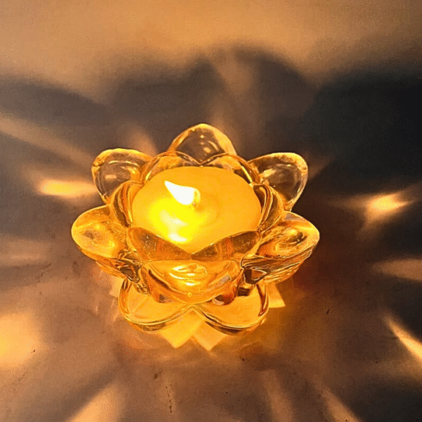 Serene Bloom Crystal Candle - Image 4